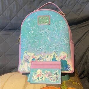 Loungefly Disney Villains Constellations Mini Backpack + Cardholder